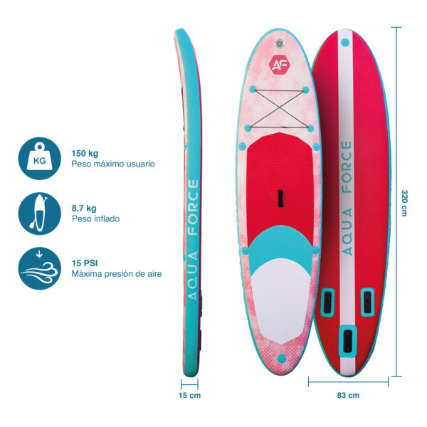 Stand Up Paddle 10'6'' A1 Pink - Doble Capa
